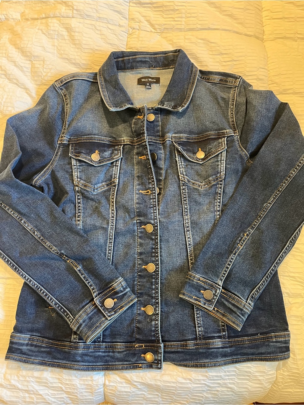Well Worn Blue Denim Jacket